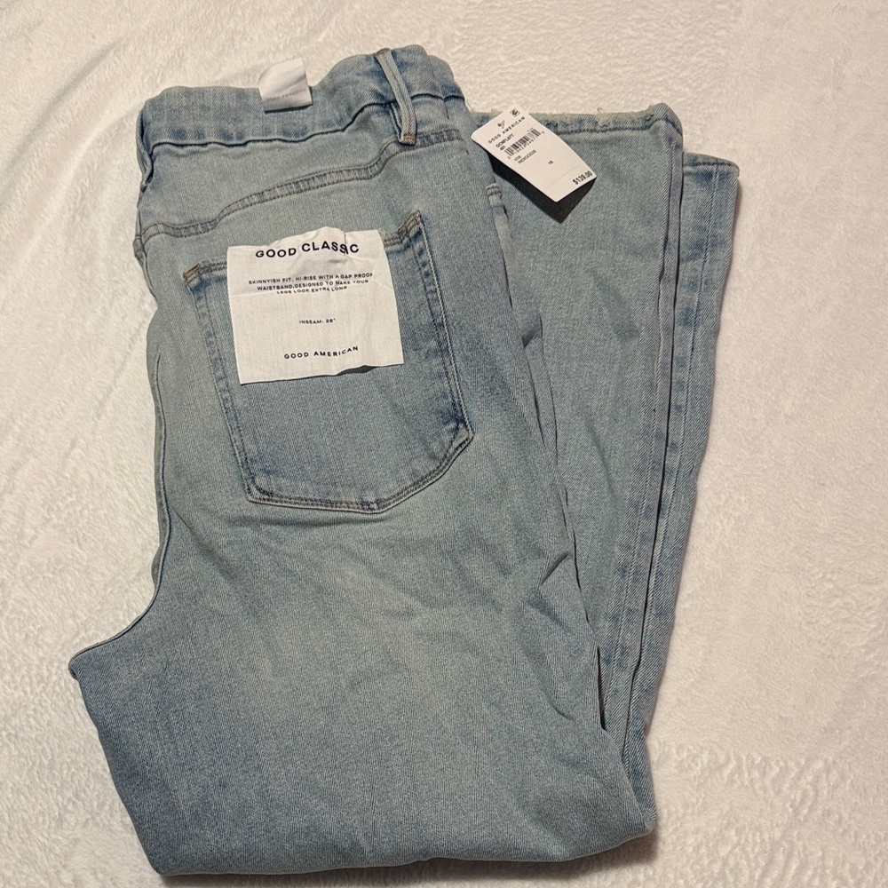 Good American Women's Light Blue Skinny Jeans - new with tags
